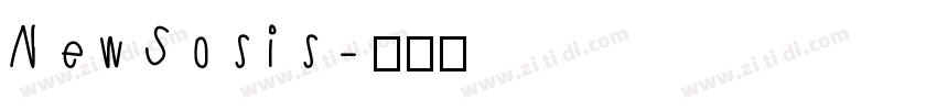 New Sosis字体转换
